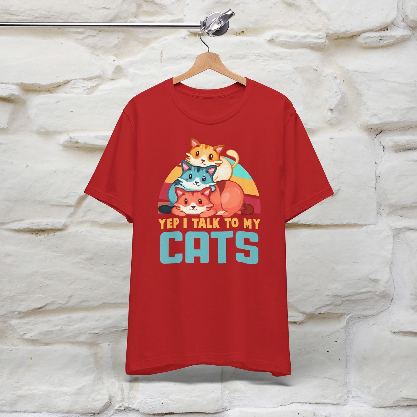 ''Yep, I Talk To My Cats'' Cute Cat T-Shirt for Men & Women | 100% Cotton* 🐾