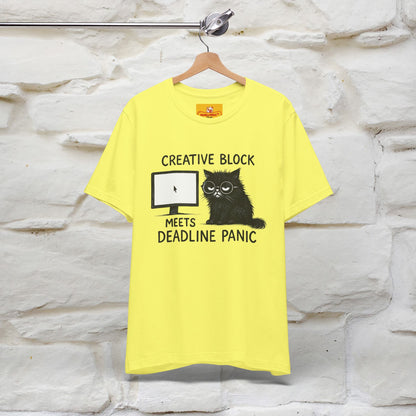 "Creative Block Meets Deadline..." |Cat T-Shirt | Nunu&Miao Studio