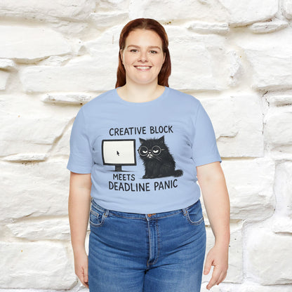 "Creative Block Meets Deadline..." |Cat T-Shirt | Nunu&Miao Studio