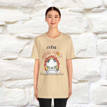 Catku Super Meow Transformation T-Shirt for Men & Women | 100% Cotton* Anime-Inspired Cat Tee