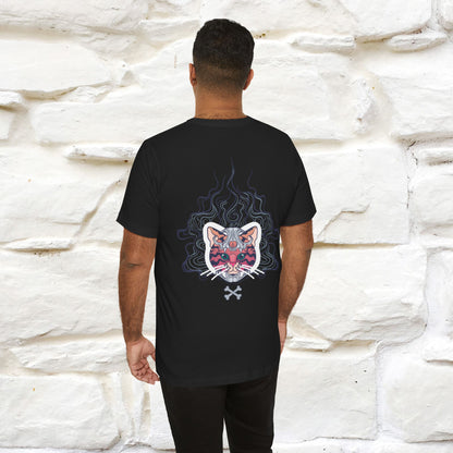 "Air Fire Cat" T-shirt for Men  and Wemen Front and Back Design, 100% Cotton*