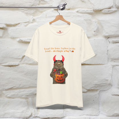 ''Forget The Tricks I am Here For The Treats ...And Maybe A Nap!'' Cat T-shirt for Men and Women  100% Cotton*