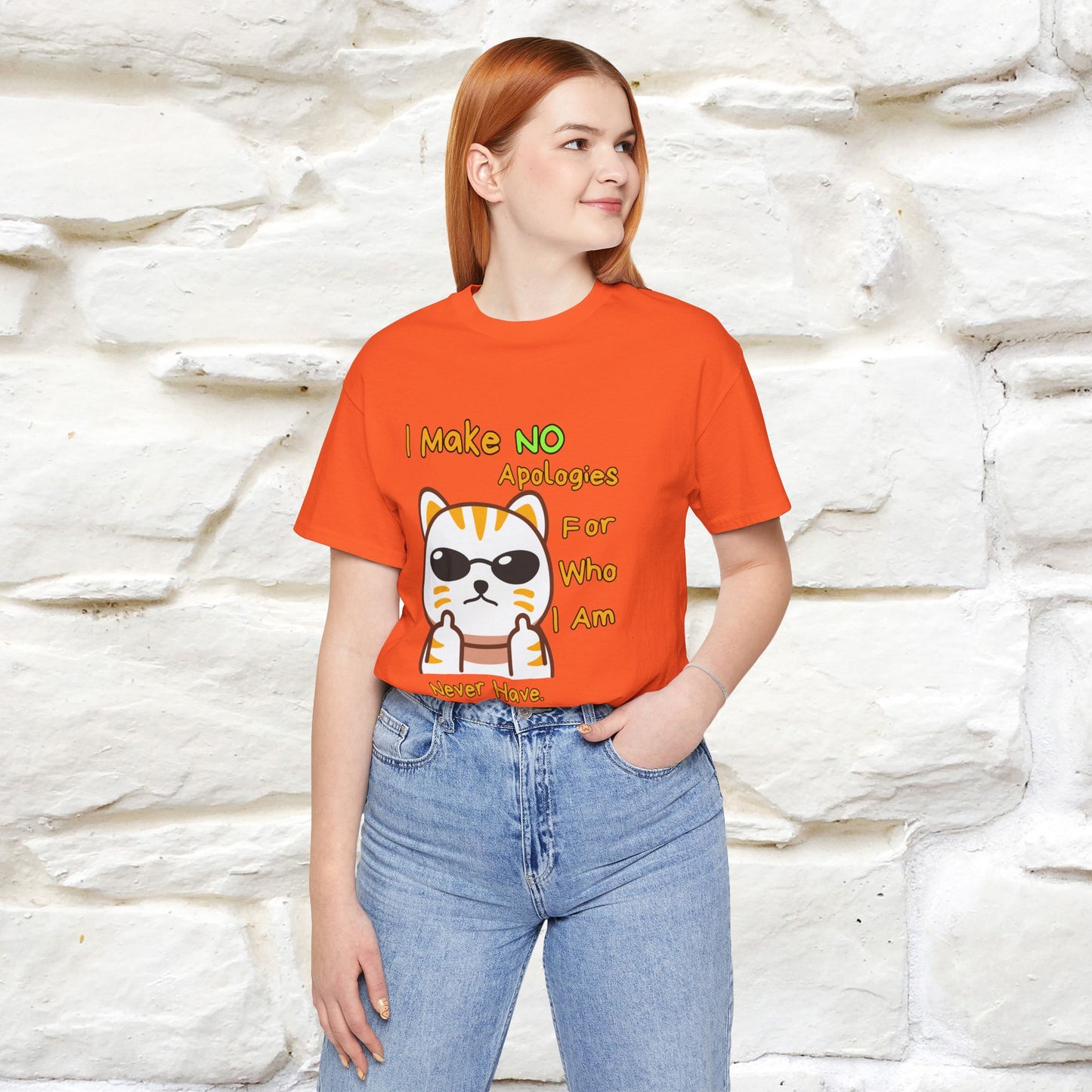 "I Make No Apologies... " |Cat T-Shirt | Nunu&Miao Studio