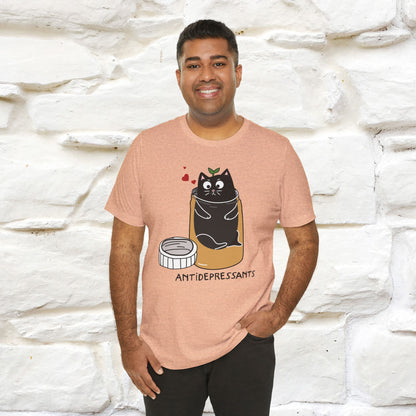 "Antidepressants" Funny Cat T-Shirt for Men & Women | 100% Cotton* 🐾