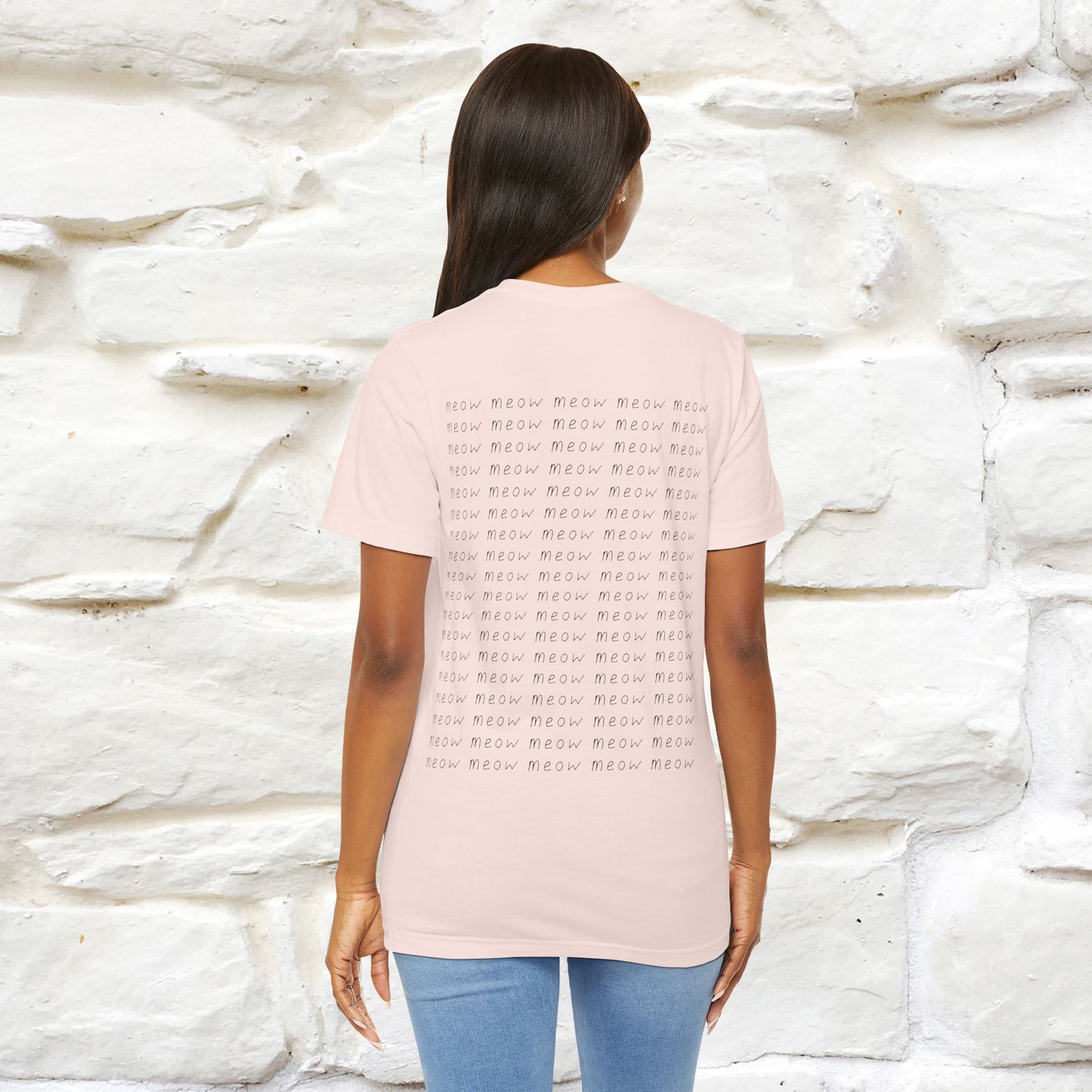 "Meow Meow Meow" Cat T-Shirt | Front & Back Design | Nunu&Miao Studio