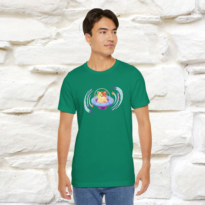 "Stay Positive'' Cat T-Shirt | Front & Back Design | Nunu&Miao Studio