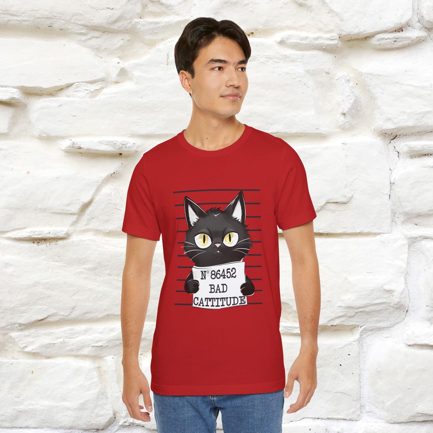 "Bad Cattitude" T-Shirt for Men & Women | 100% Cotton*