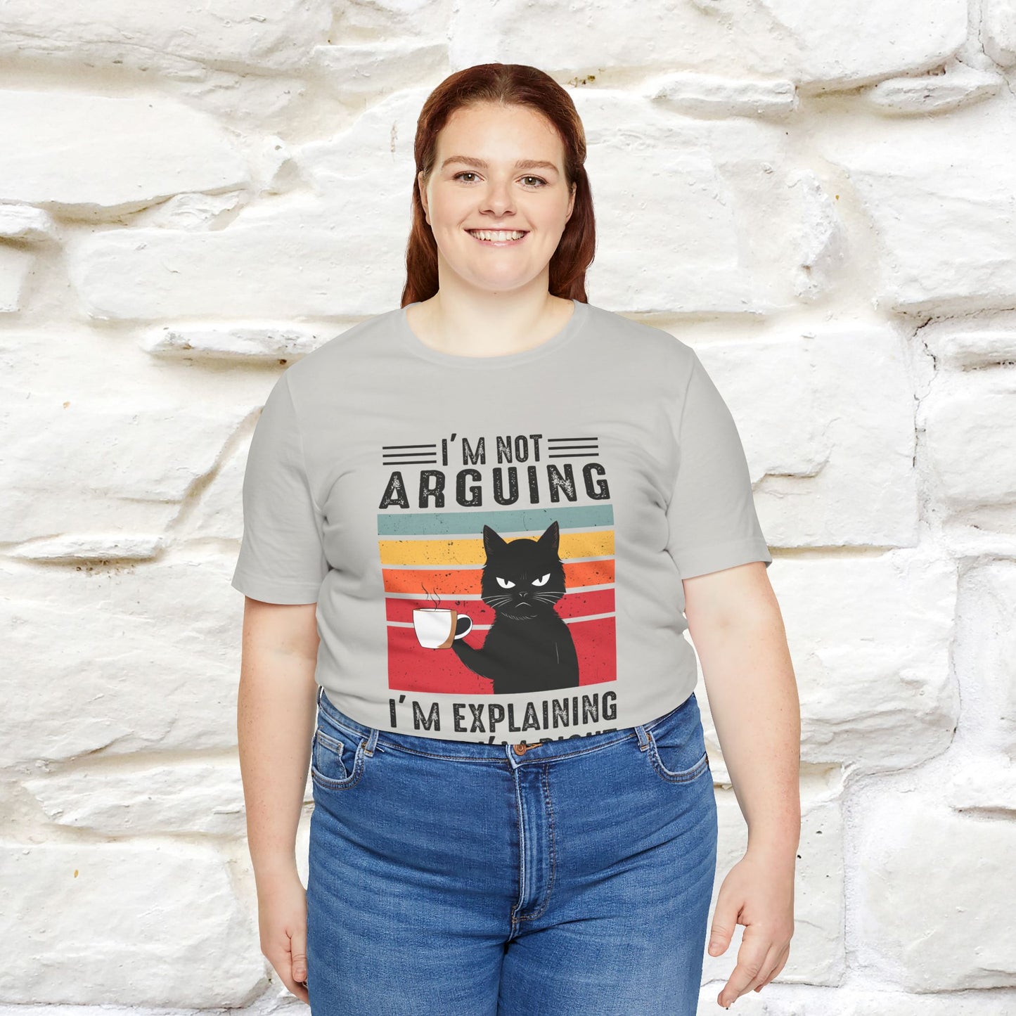 Non sto discutendo, sto spiegando perché ho ragione T-shirt con gatto per uomo e donna | 100% cotone* Maglietta divertente