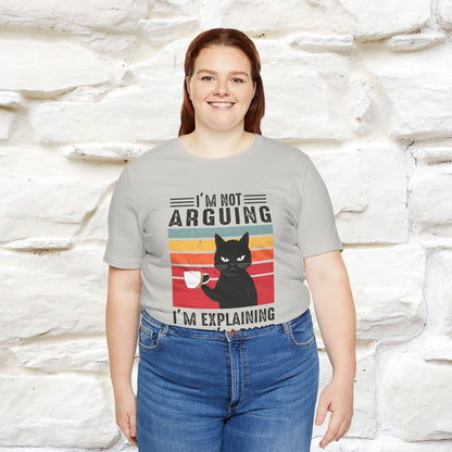 Non sto discutendo, sto spiegando perché ho ragione T-shirt con gatto per uomo e donna | 100% cotone* Maglietta divertente