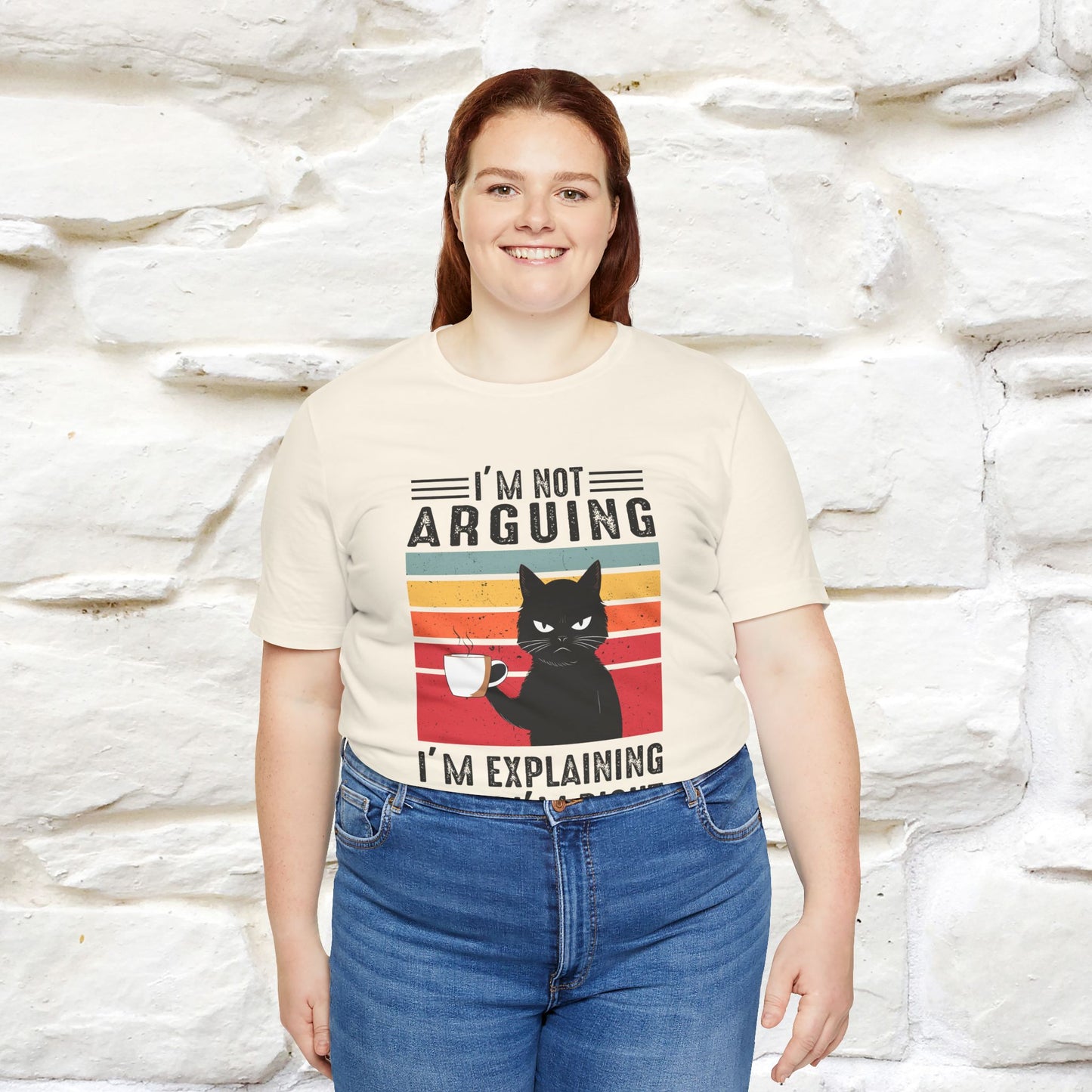 Non sto discutendo, sto spiegando perché ho ragione T-shirt con gatto per uomo e donna | 100% cotone* Maglietta divertente