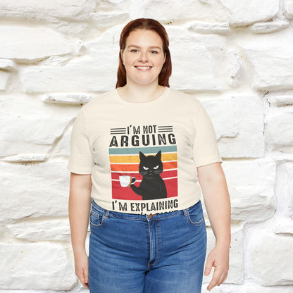 Non sto discutendo, sto spiegando perché ho ragione T-shirt con gatto per uomo e donna | 100% cotone* Maglietta divertente