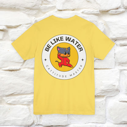 "Be Like Water: Cattitude Master | Cat T-Shirt |Nunu&Miao Studio