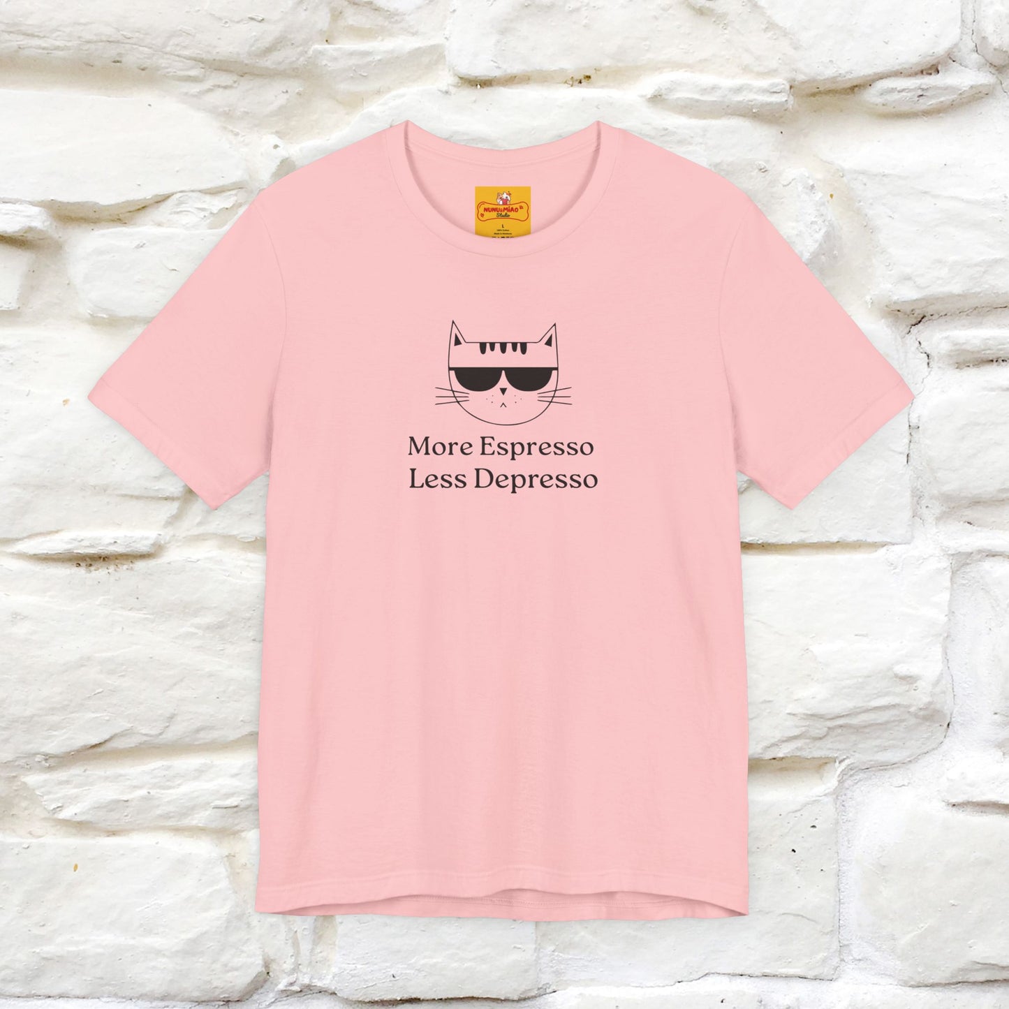 "More Espresso Less Depresso" |Cat T-Shirt | Nunu&Miao Studio