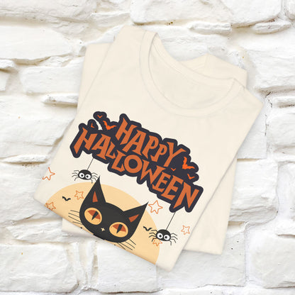 ''Black Cats Happy Halloween'' Unisex T-shirt 100% Cotton*