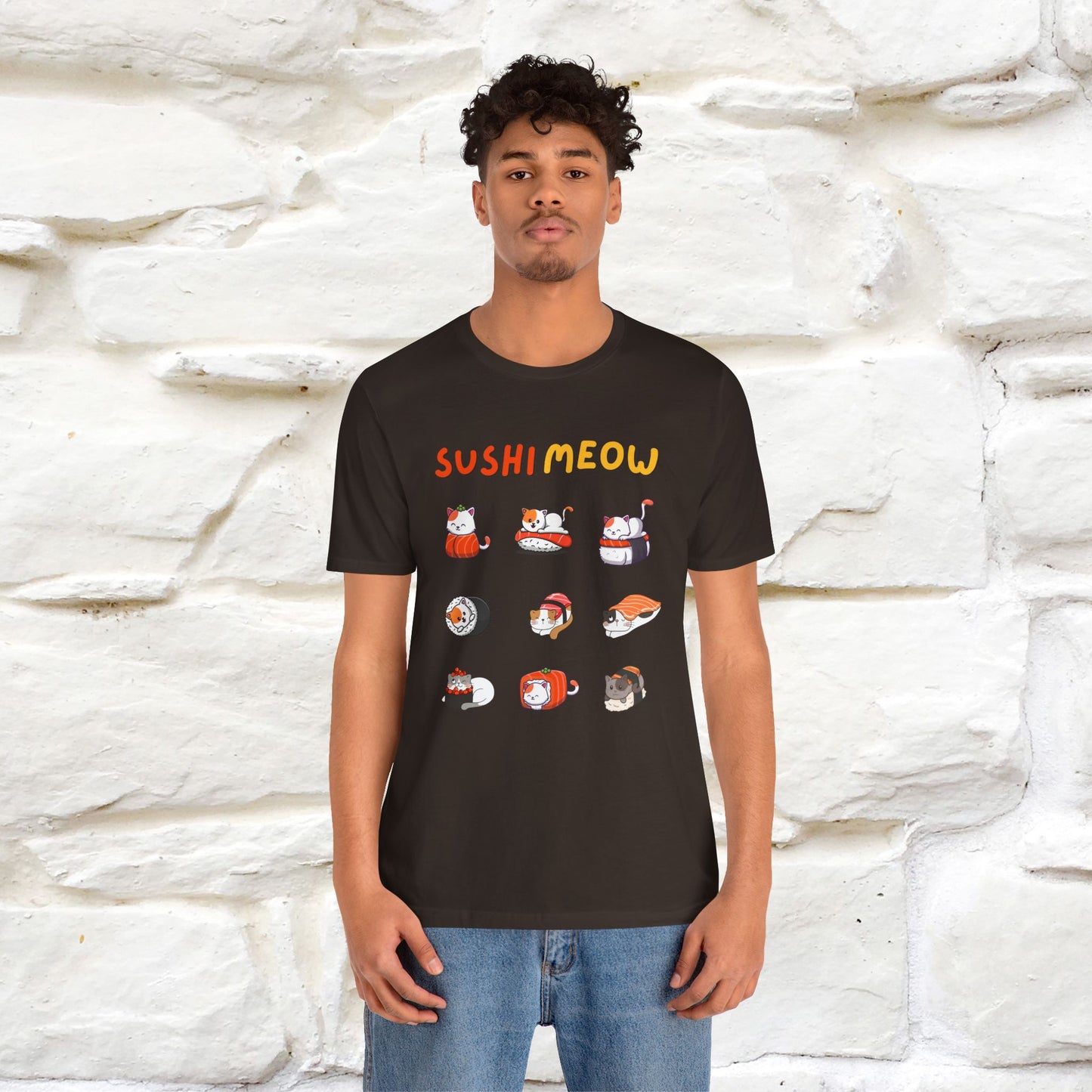 "Sushi Meow" Cat T-shirt for Men & Women | 100% Cotton*