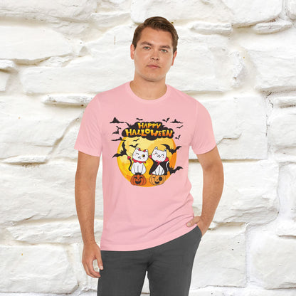"Happy Halloween Cat Couple " Cat  T-shirt |Nunu&Miao Studio