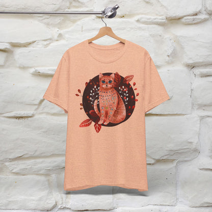 ''Cosmic Sphere'  Cat T-shirt for Man 100% Cotton. - Nunu&Miao Studio