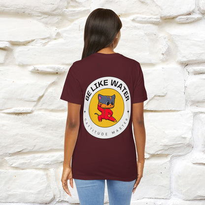 "Be Like Water: Cattitude Master | Cat T-Shirt |Nunu&Miao Studio
