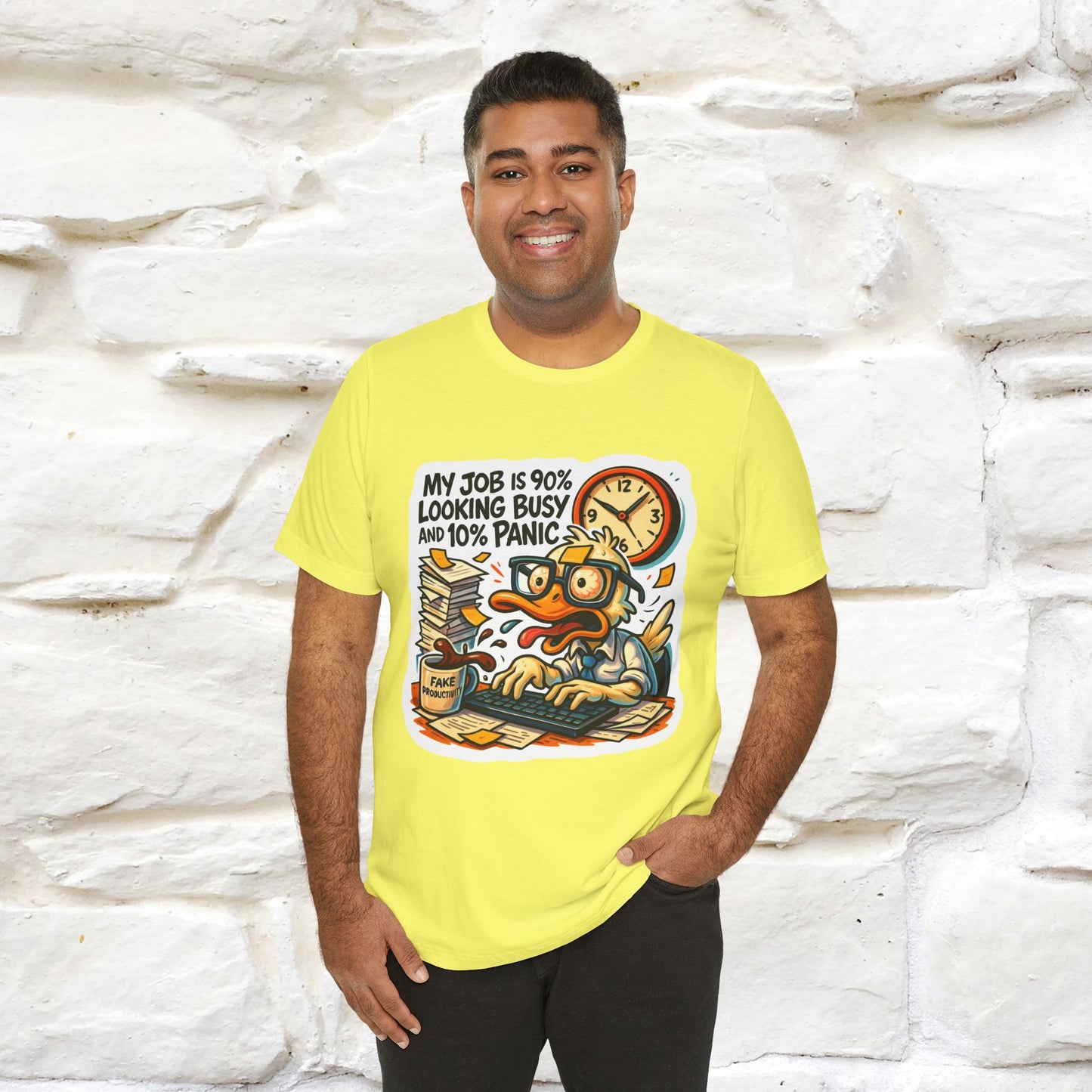 '' My Job is 90% Looking Busy ... |  Sarcastic T-Shirt | Nunu&Miao Studio