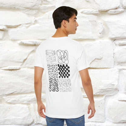 "Black And White'' Cat T-Shirt Front and Back Design | Nunu&Miao Studio