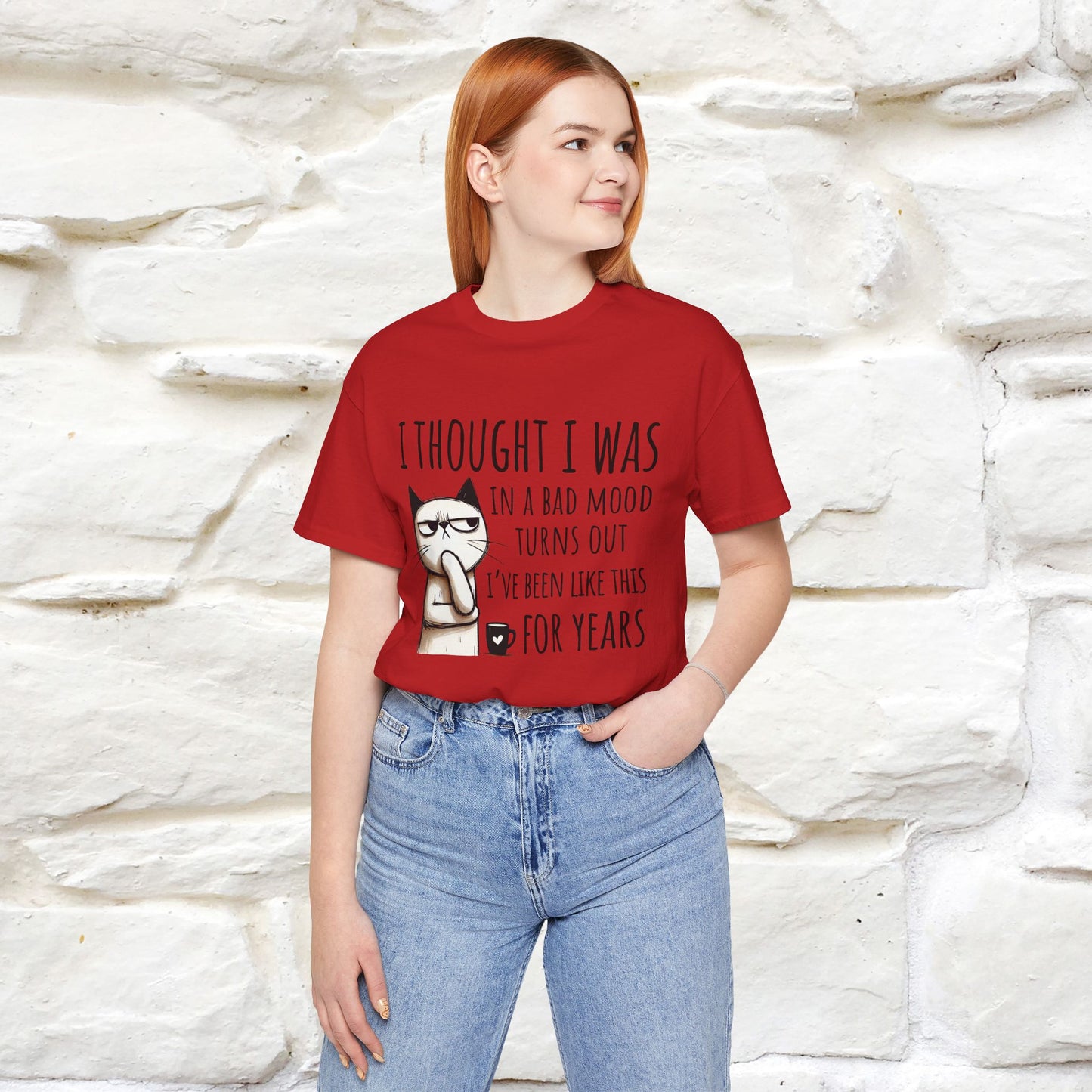 "I Thought I was In A Bad Mood.. " Cat  T-shirt |Nunu&Miao Studio
