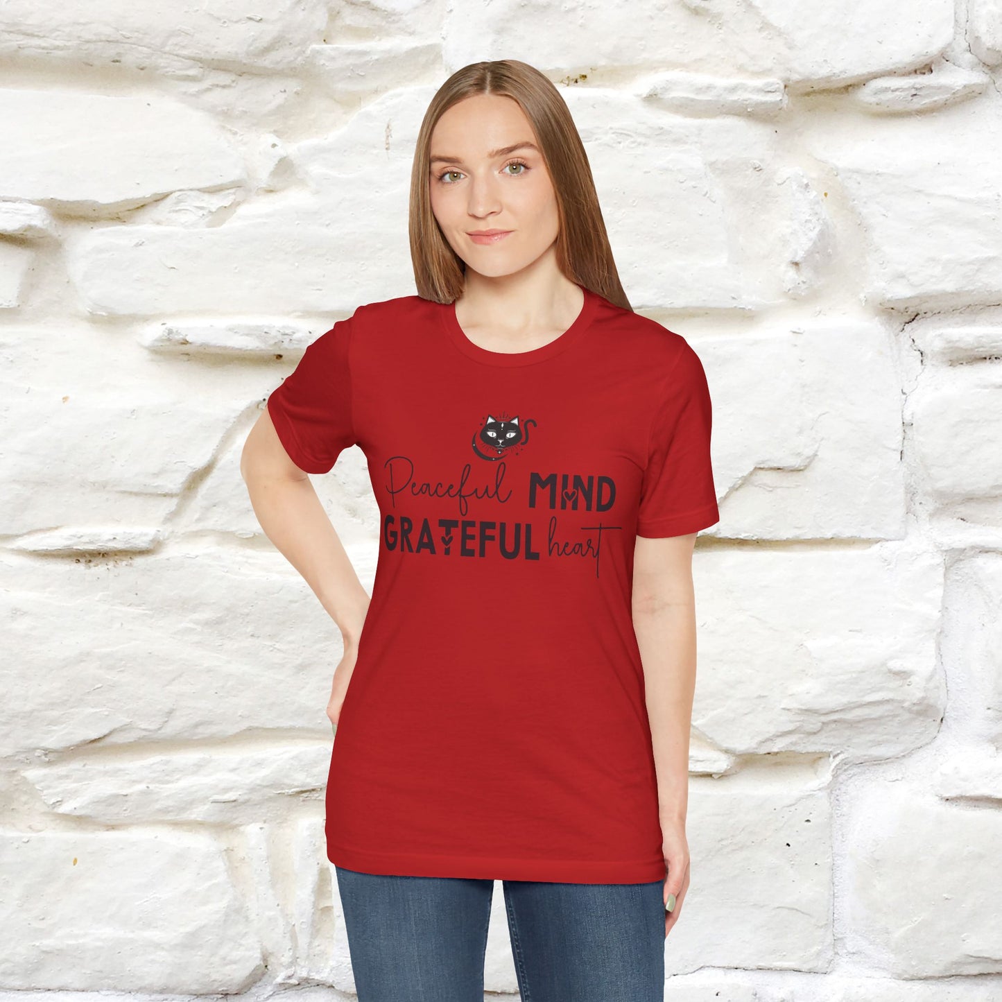 "Peaceful Mind Grateful Heart" T-Shirt for Men & Women | 100% Cotton*