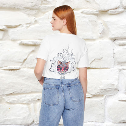 ''Air Fire Cat'' | Cat T-Shirt Front and Back Design | Nunu&Miao Studio