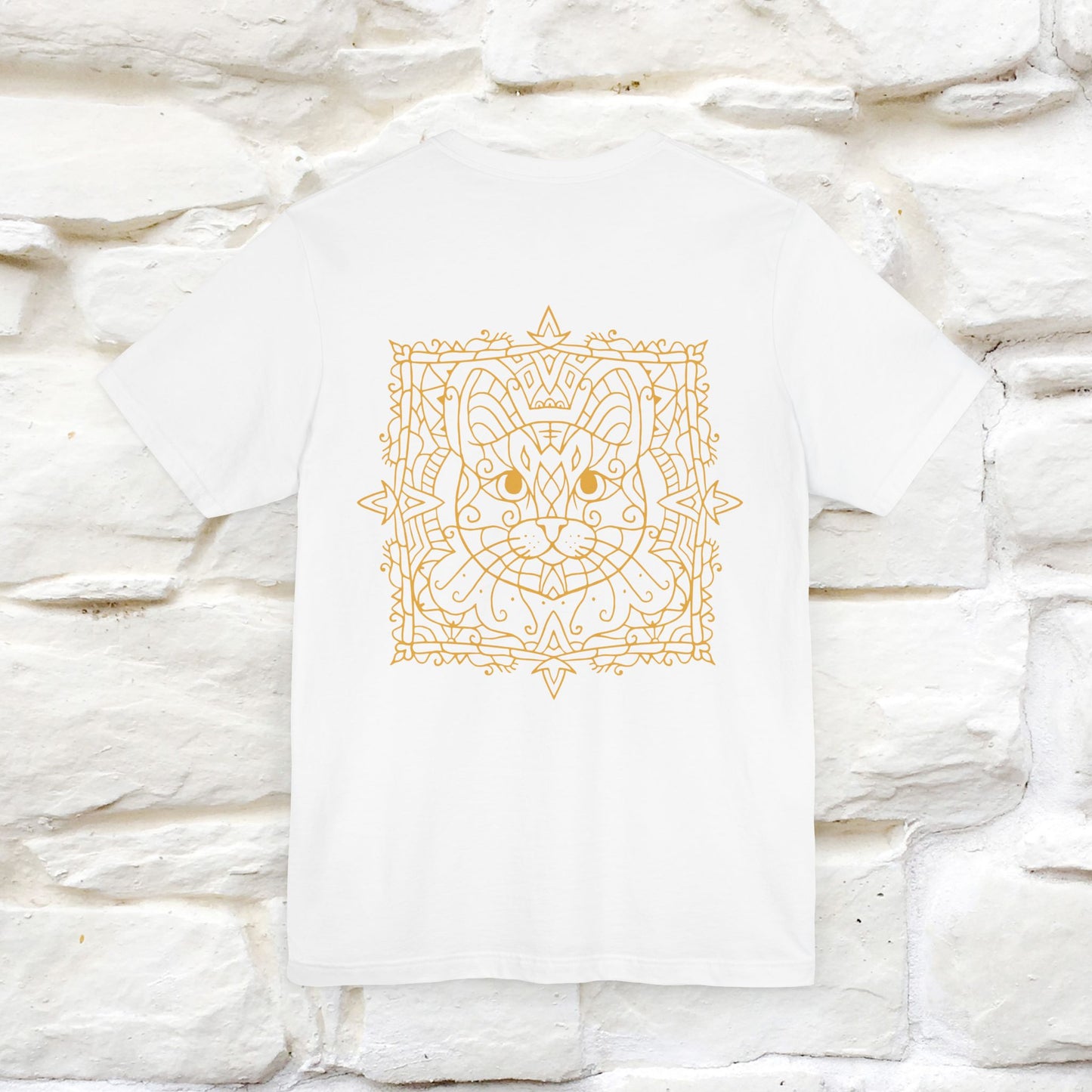 "Mandala Cat" Cat T-Shirt for Men & Women | Front & Back Design | 100% Cotton* 🐾