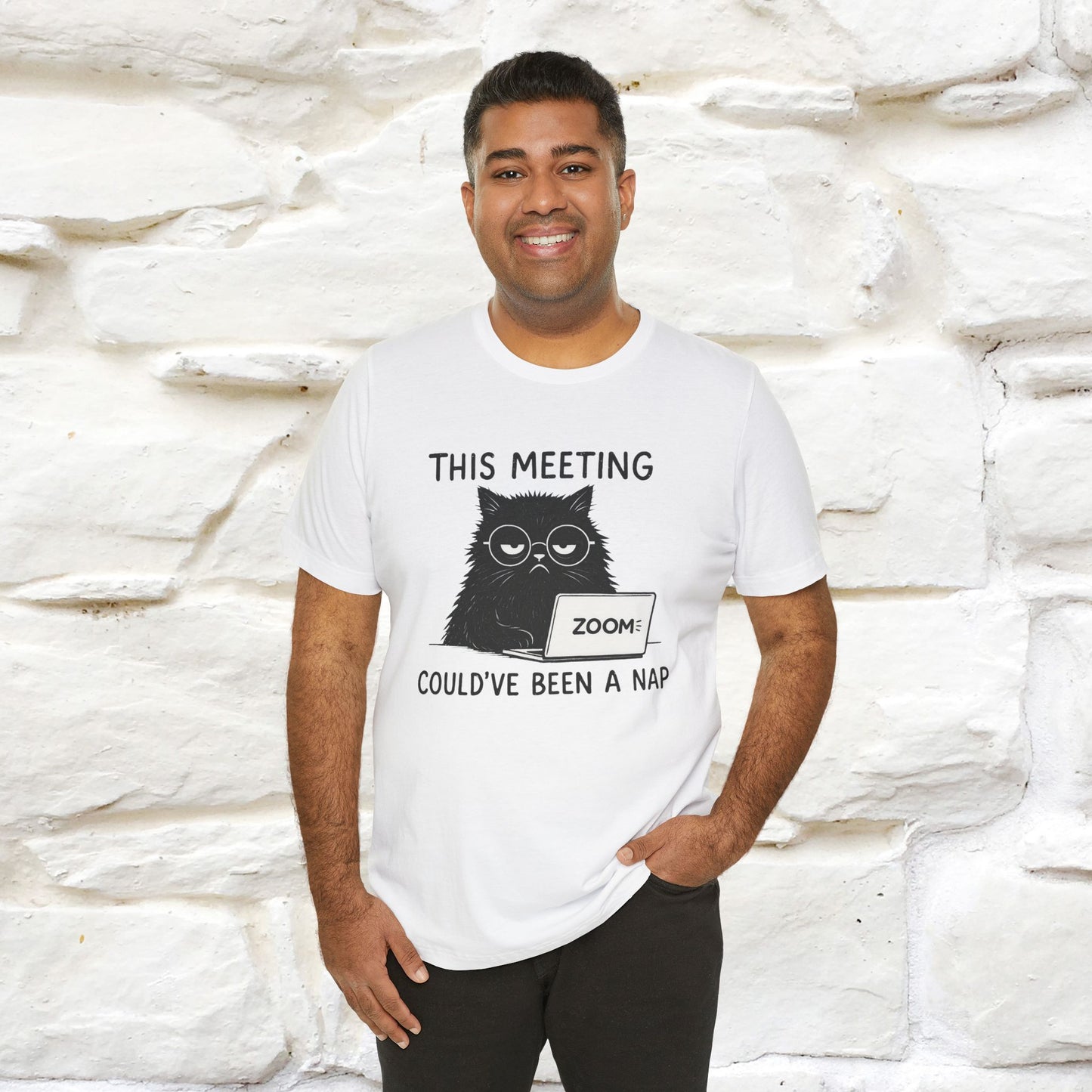 "This Meeting Could've Been a Nap" | Sarcastic Cat T-Shirt | Nunu&Miao Studio