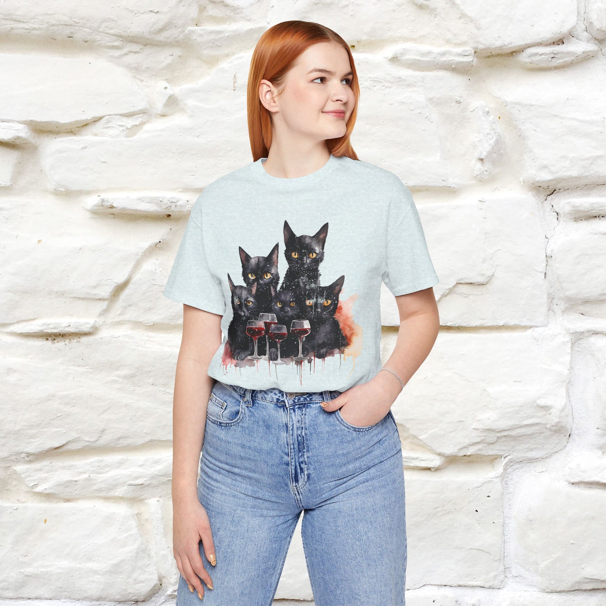 "Catty Cocktails'' T-shirt for Women 100% Cotton* - Nunu&Miao Studio