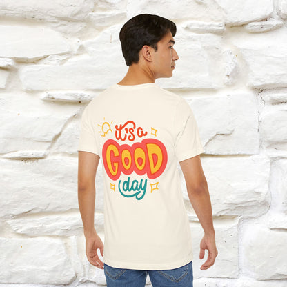 ""It's A Good Day" Cat T-Shirt| Front & Back Design | Nunu&Miao Studio
