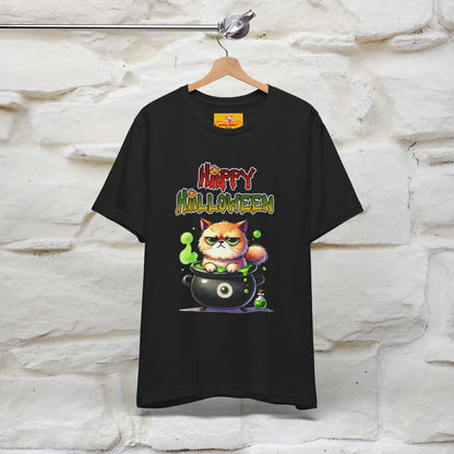 "Angry Cat Happy Halloween" Cat  T-shirt |Nunu&Miao Studio