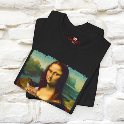 Mona Lisa’s Cat T-Shirt | Classic Art-Inspired Cat Tee for Men & Women | 100% Cotton*