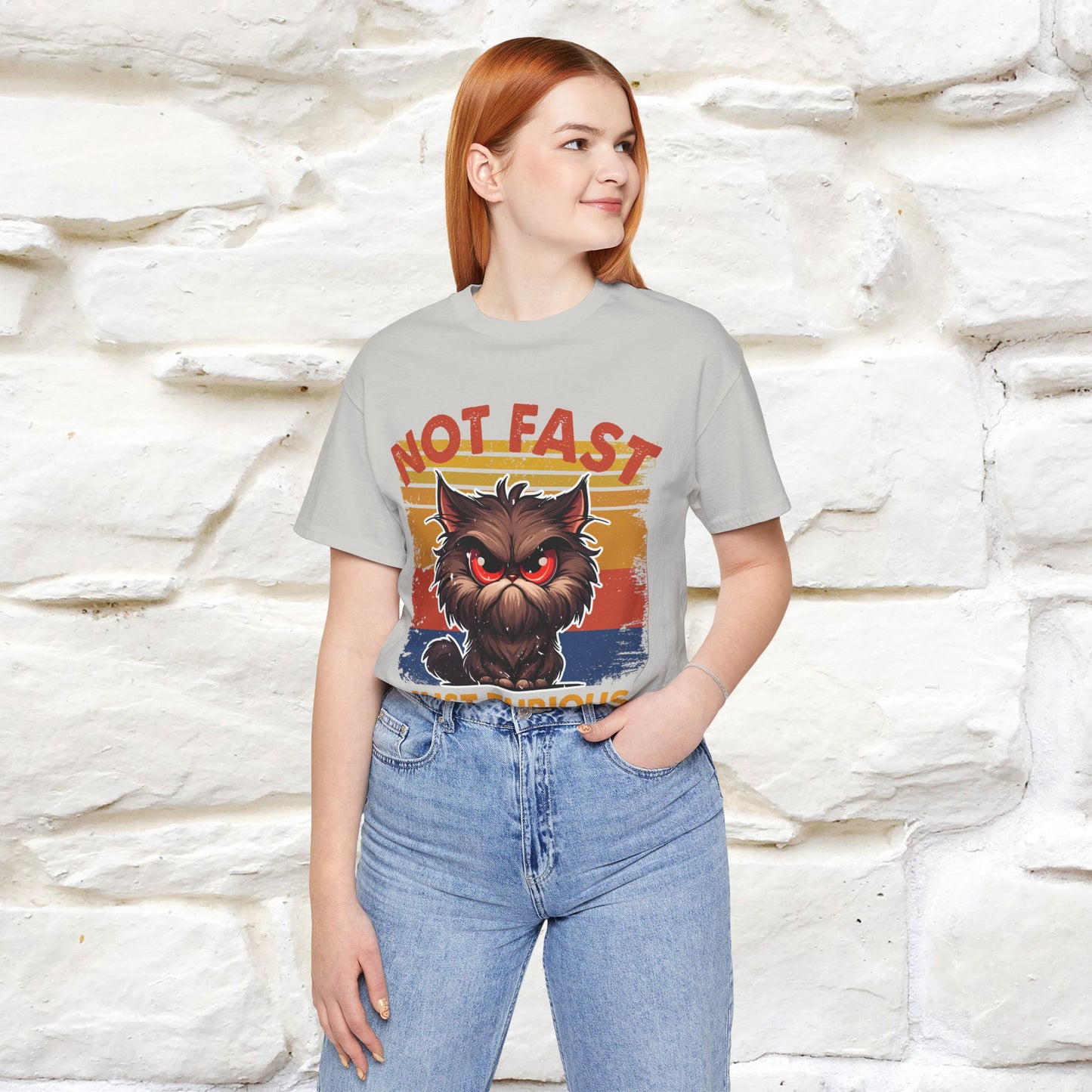 Not Fast, Just Furious |  Sarcastic Cat T-Shirt | Nunu&Miao Studio