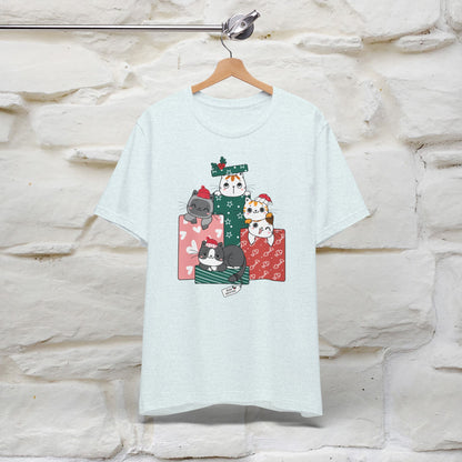 Christmas Cat Gift T-Shirt | Perfect Holiday Cat Shirt for Men & Women | 100% Cotton