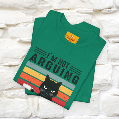Non sto discutendo, sto spiegando perché ho ragione T-shirt con gatto per uomo e donna | 100% cotone* Maglietta divertente