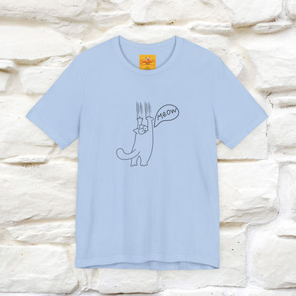 "Meow Meow Meow" Cat T-Shirt | Front & Back Design | Nunu&Miao Studio