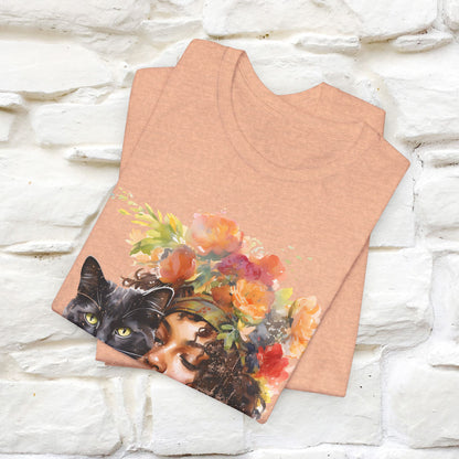 "The Black Cat and The Lady" T-Shirt for Women | 100% Cotton*