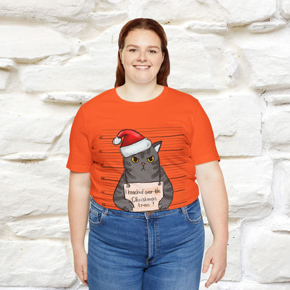 "I Knocked Over The Christmas Tree " |Funny Cat T-Shirt | Nunu&Miao Studio
