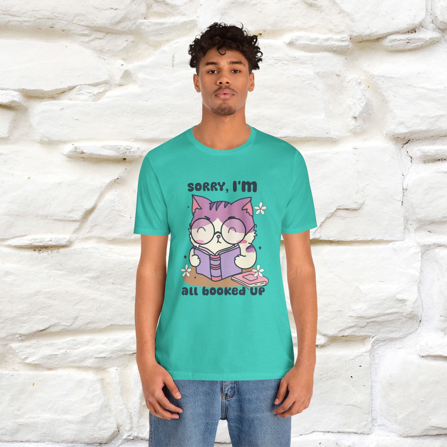 ''Sorry I am All Booked Up| Cute Cat T-Shirt |Nunu&Miao Studio
