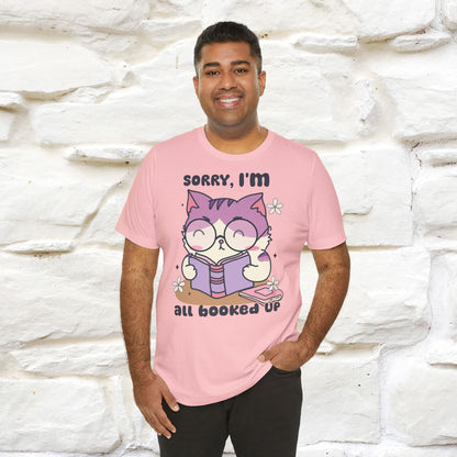 Funny Cat T-Shirt for Book Lovers – 100% Cotton* | Cute Cat Apparel for Men & Women | Gifts for Cat Lovers