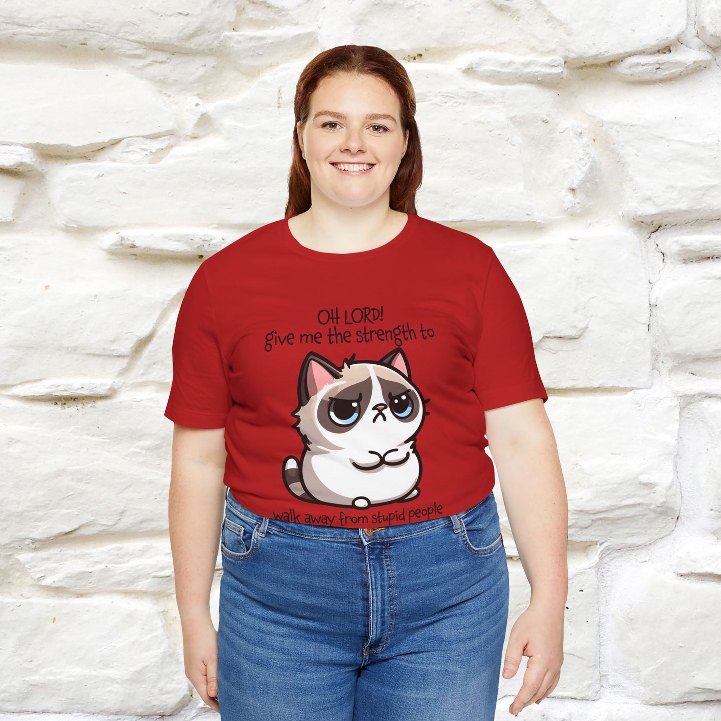 ''Oh Lord! Give Me Strength to ...'' Cat T-Shirt |  | Nunu&Miao Studio