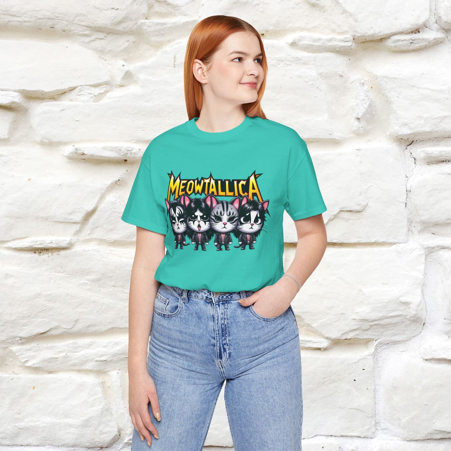 Meowtallica T-Shirt | Rock-Inspired Cat Tee| Nunu&Miao Studio - Nunu&Miao Studio