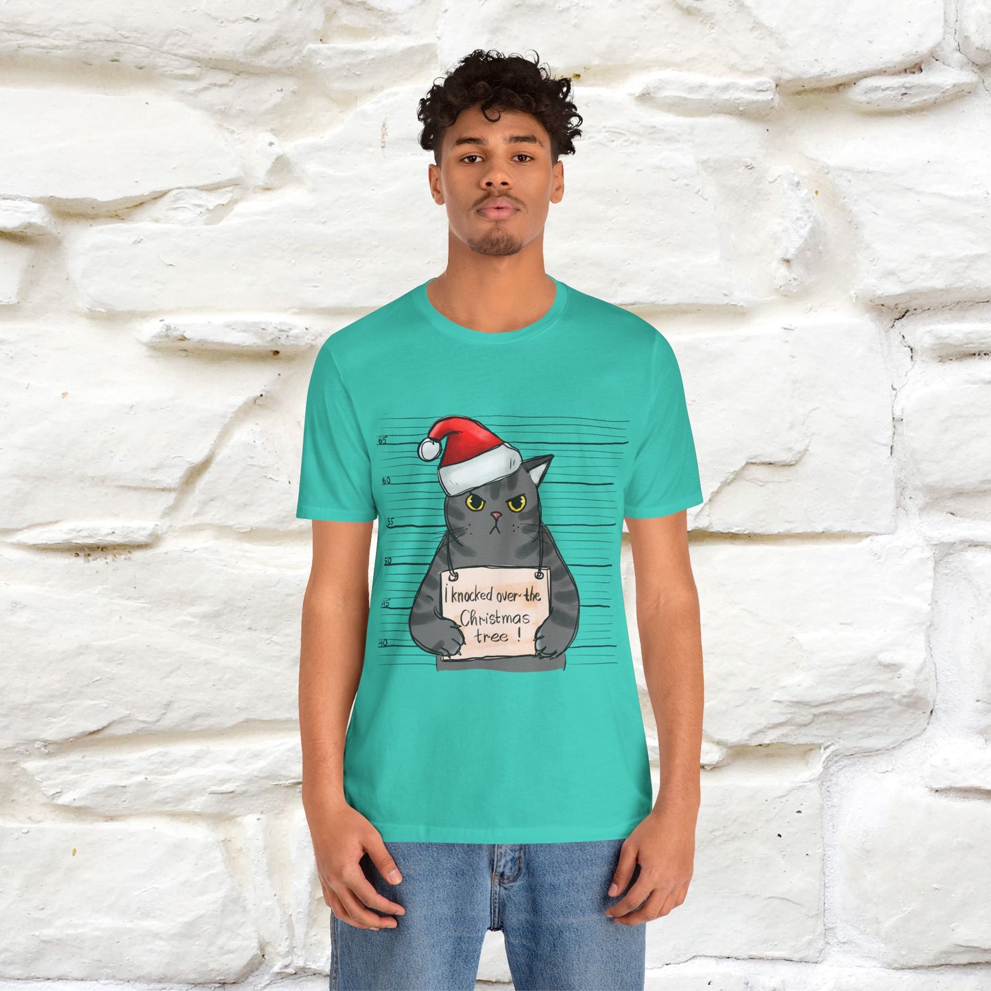 "I Knocked Over The Christmas Tree " |Funny Cat T-Shirt | Nunu&Miao Studio