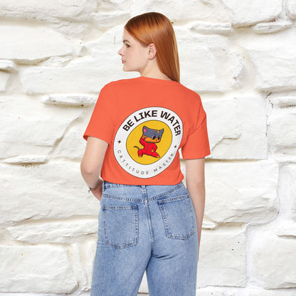 "Be Like Water: Cattitude Master | Cat T-Shirt |Nunu&Miao Studio