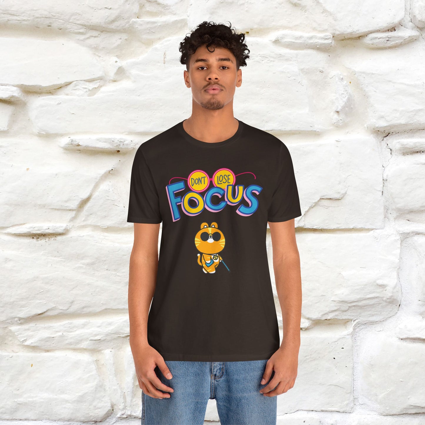 Don’t Lose Focus Cat T-Shirt for Men & Women | 100% Cotton* Motivational & Funny Tee