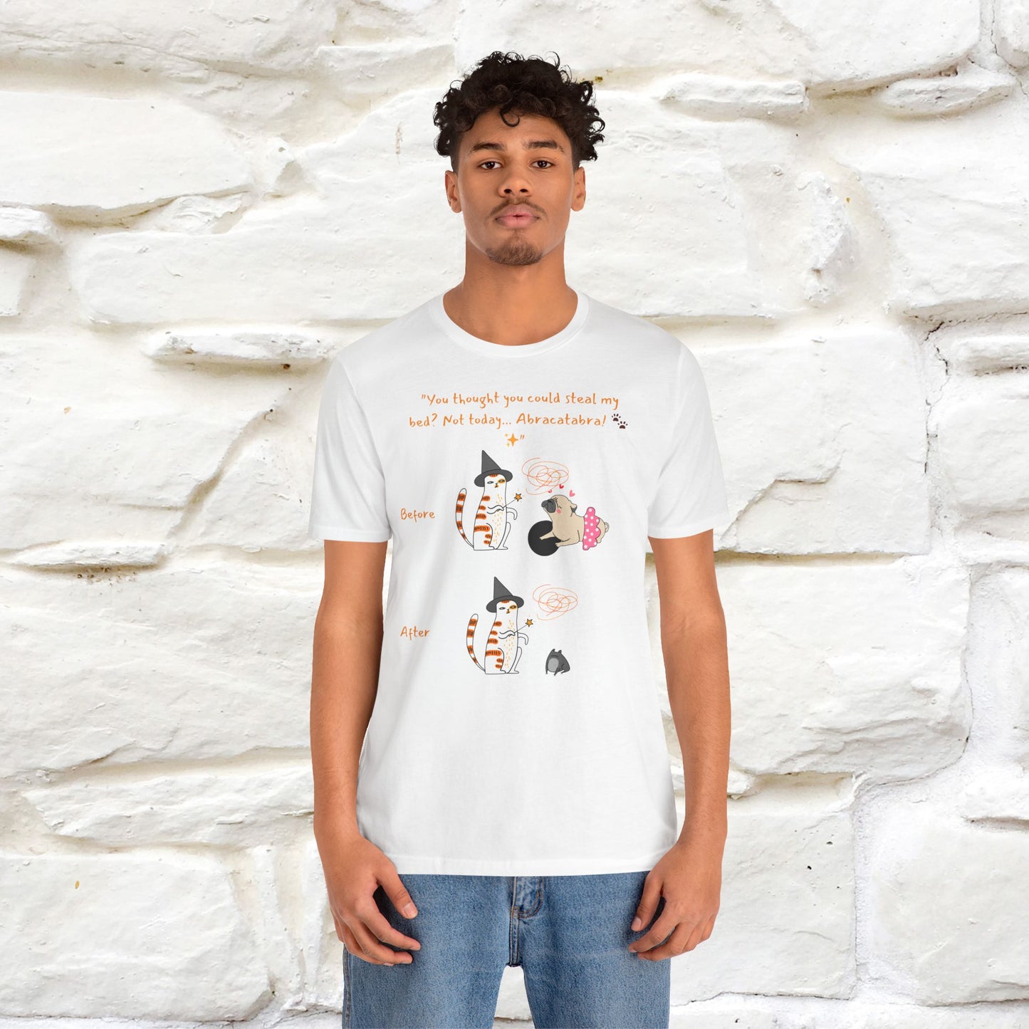 "Abracatabra: The Power of Purrs!" Cat T-Shirt for Men & Women | 100% Cotton*