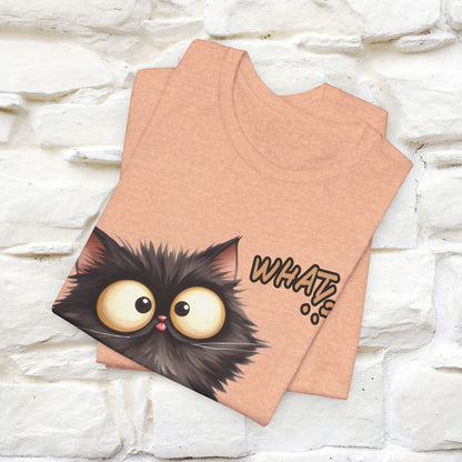 What? Cat T-Shirt for Men & Women | 100% Cotton* Funny & Stylish Tee