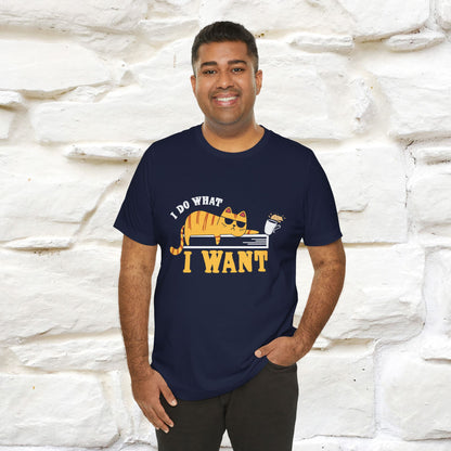 "I Do What I Want" Cute Cat T-Shirt for Men & Women | 100% Cotton*🐾