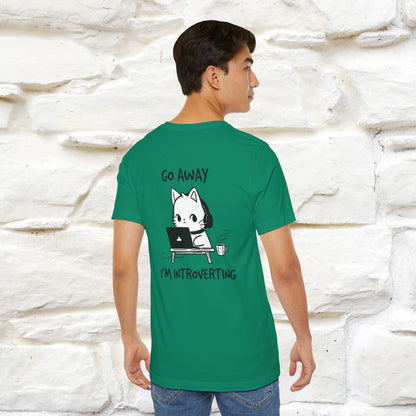 ''Go Away, I’m Introverting'' Cat T-Shirt | Nunu & Miao Studio - Nunu&Miao Studio